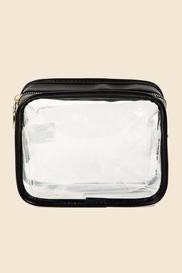 Clear Rectangular Cosmetic Bag