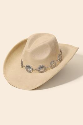 Boho Disc Strap Cowboy Hat