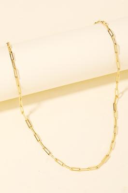Oval Cable Chain Link Necklace