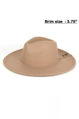 Solid Brim Panama Hat
