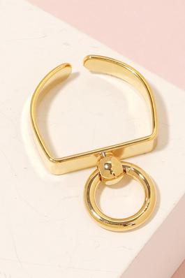 Circle Chain Gold Ring