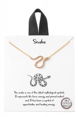 Dainty Snake Pendant Necklace