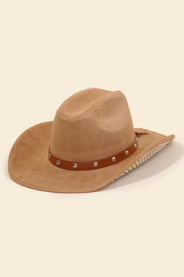 Studded Brim Cowboy Hat
