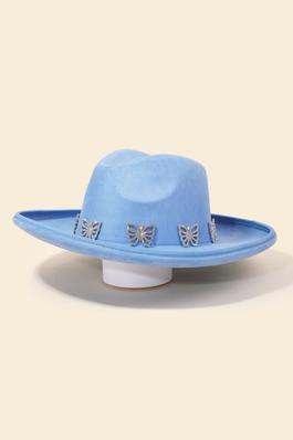 Pave Butterflies Cowboy Hat