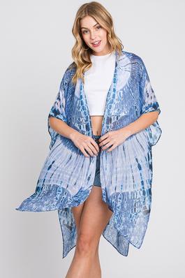 Tie Dye Print Kimono