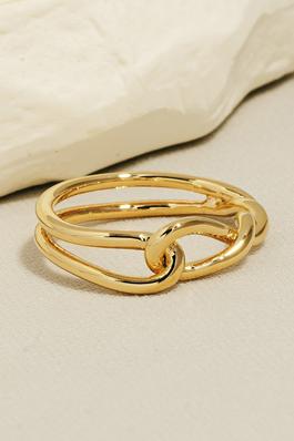 Gold Knot Twist Ring
