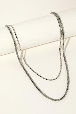 Mixed Layered Chain Link Necklace