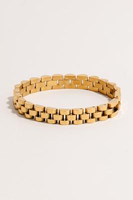 Rounded Watch Chain Bracelet