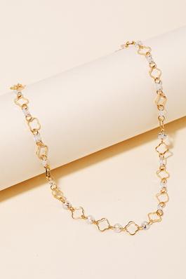 Cubic Zirconia Gems Chain Necklace