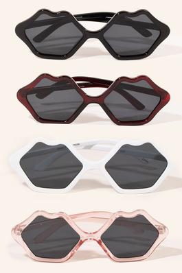 Acetate Lips Frame Sunglasses Set