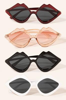 Acetate Lips Frame Sunglasses Set