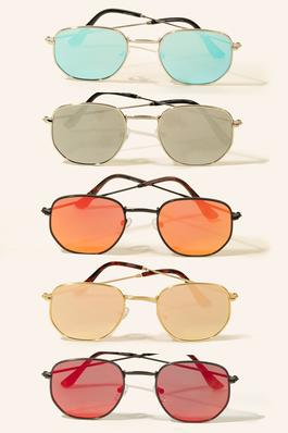 Thin Frame Tinted Sunglasses
