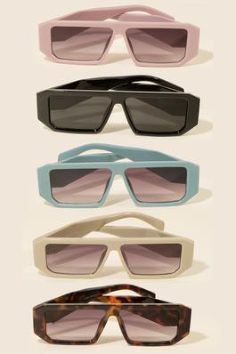 Rectangular Frame Sunglasses Set