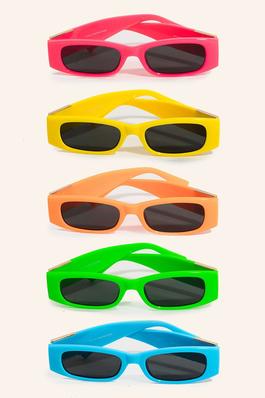 Colorful Rectangle Frame Sunglasses Set