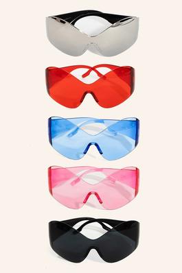Wavy Retro Lens Sunglasses Set