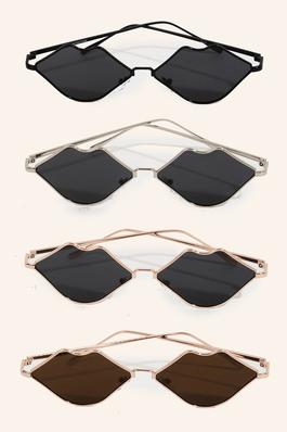 Metallic Lips Lens Sunglasses