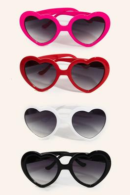 Acetate Heart Frame Sunglasses