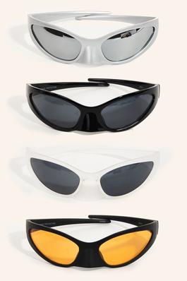 Multi Pointed Oval Sunglasses Set