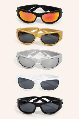 Assorted Rectangle Lens Sunglasses Set