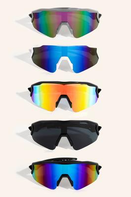 Bottomless Shield Sunglasses Set