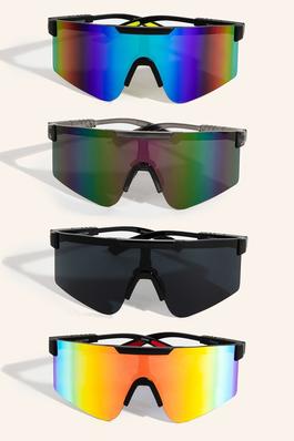 Frameless Shield Sunglasses Set