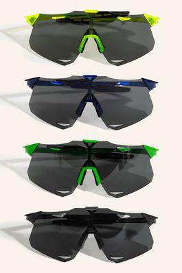 Oversized Frameless Shield Sunglasses Set