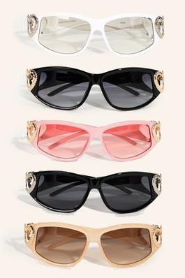 Acetate Heart Link Hinge Sunglasses Set