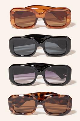 Plastic Frame Rectangle Sunglasses