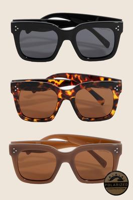 Simple Square Plastic Frame Sunglasses