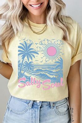 Salty Soul Summer Comfort Colors Tee 
