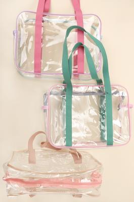 CLEAR TRANSPARENT STADIUM APPROVED TOTE BAG 