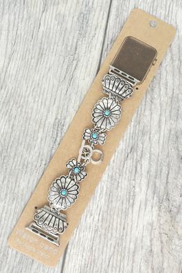 WESTERN THEME TURQUOISE APPLE WATCH BAND