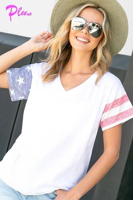 PLUS 4TH OF JULY BOXY TOP