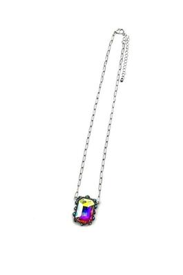 RECTANGLE CRYSTAL NECKLACE