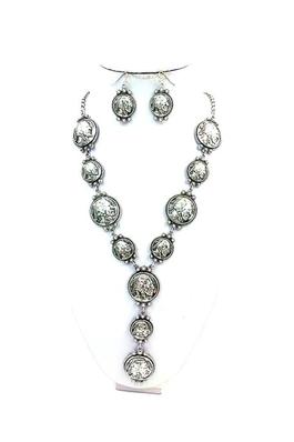 WESTERN INDIAN COIN NECKLACE SET
