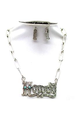 WESTERN HOWDY CHAIN NECKLACE SET