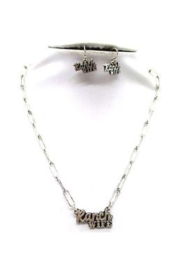 WESTERN RANCH WIFE CHAIN NECKLACE