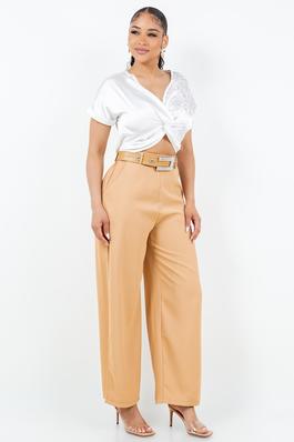 Belted pants 