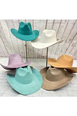 Best seller Vegan suede cattleman cowboy hat stiff