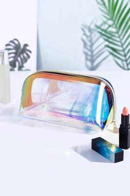 Medium - Holographic Transparent Makeup Pouch Bag
