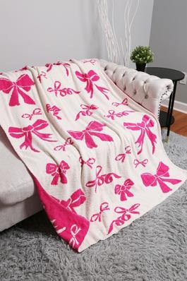 Mixed Ribbons Patterned Reversible Throw Blanket