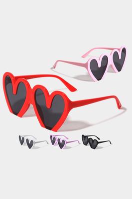 12PCS - Heart Frame Wayfarer Sunglasses