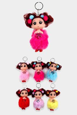 12PCS - Girl Doll Keychains
