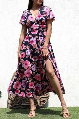 Floral Dream V-Neck Maxi Dress