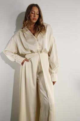 LONG SLEEVE TOP AND FLY AWAY WIDE LEG PANTS SET