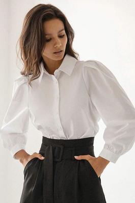 shirt for women white cotton turndown collar casual long sleeves tops