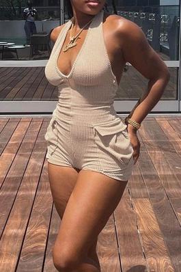 Strappy Cutout Long Sleeve Romper