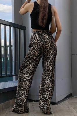 Leopard Casual Long Pants