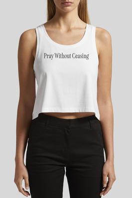 Pray Without Ceasing Cropped Tank