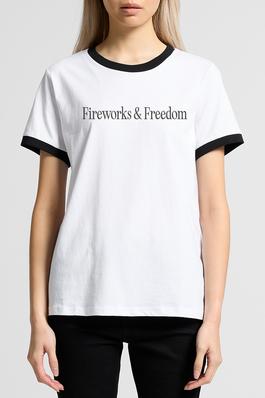 Fireworks And Freedom Ringer Tee